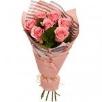 Букет "7 рожевих троянд!" - image-0